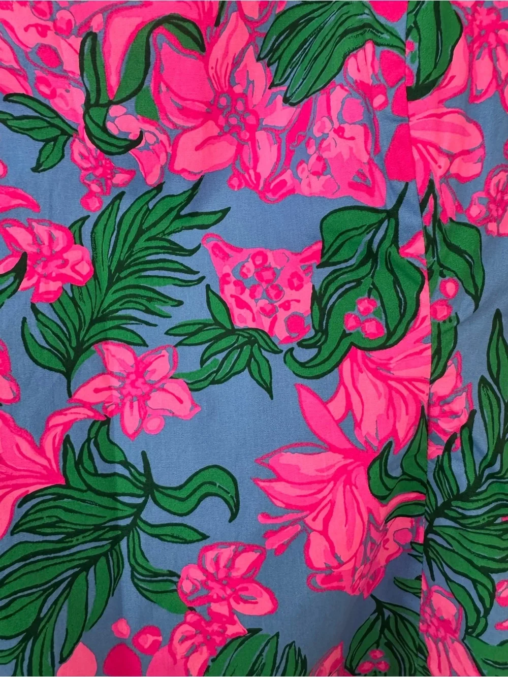 🌺Lilly Pulitzer Bitsy Stretch Cotton Top Cerise Pink Safari Sunset NWT